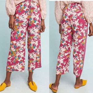 Anthropologie XL Cropped Wide Leg Pants